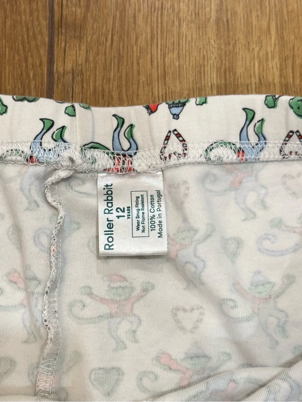 Roller Rabbit Christmas Heart Monkey Pajamas Pants